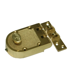 Mul-T-Lock JPSTD1-05 Single Cylinder Jimmy Proof Deadlock with Rim Cylinder- Brass, HIGH SECURITY, 006 KEYWAY