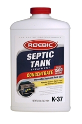 Roebic, K-37-Q-C1500, 2 LB 1 QT 32 OZ, Septic Tank Treatment Concentrate