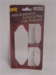 Simcha Candle SW-1011 White Switch & Plug Guard Protector For Decora Flat Switches