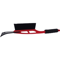 Tuff Stuff, LGT52862, 21" Deluxe Snow Brush With 4" ABS Ice Scraper Head And Soft Cushion Grip Strong Plastic Handle