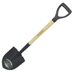Tuff Stuff 99012 Round Point Shovel With Heavy Duty D-Grip Wood Handle