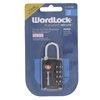 Wordlock LL-203-BK Black Resettable 4 Dial Combination TSA Approved Luggage Lock Padlock