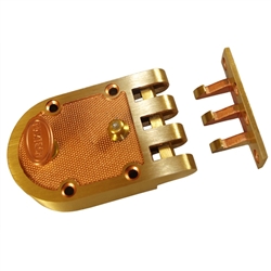 Maxtech (Segal 467, SE 14327, SE 14326 Like) Solid Bronze Jimmy Proof Automatic Deadlocking Slam Lock Interlocking Deadbolt Single Cylinder Lock Set, Bronze (US10)