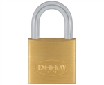 Em-D-Kay 100 3/4" Body Solid Brass Padlock With 1/2" Shackle And M2 Keyway