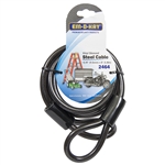 Em-D-Kay 2464 Vinyl Sleeved 3/8" x 6' Steel Cable Bike Lock