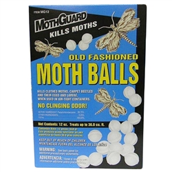 Moth Guard, MG12, Old Fashion 12 OZ, Moth Ball, Original Scent, Cello Wrapped