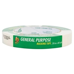 Duck Brand, MK-401P, General Purpose Masking Tape, 3/4" x 60yd , 1 count