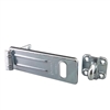 Master Lock 706D 6 Inch (15cm) Long Zinc Plated Hardened Steel Security Hasp with Hardened Steel Locking Eye