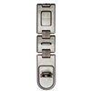 Master Lock 722D 7-3/4 Inch (20cm) Long Zinc Plated Hardened Steel Flexible Double Hinge Hasp