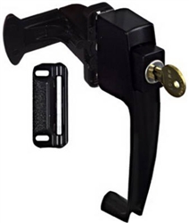 National, N185-488, Black, Push Button, Key Latch With 1-1/2" Hole Spacing
