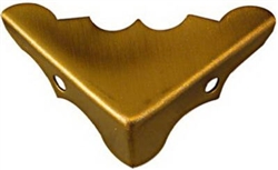 National, N213-462, 4 Pack, 9/16" x 1-1/4", Antique Brass Finish, Solid Brass Corner