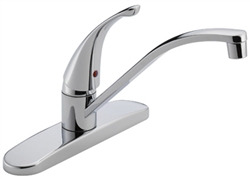 Delta Peerless, P188200LF, Chrome Finish, Single Lever Handle, 3 Hole, Kitchen Faucet