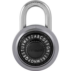 WordLock RESETTABLE PL-109-A1, Assorted Colors, Text Lock Combination Dial Padlock, FEATURES DETENT MECHANISM Click-Dial ensures accuracy, 1 Piece