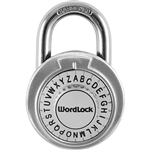 WordLock STANDARD PL-114-A1, Assorted Colors, Text Lock Combination Dial Padlock, 1 Piece