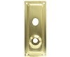 Wilson Polished Brass 10-1/4"x4" Mortise Lock Cylinder Guard Plate