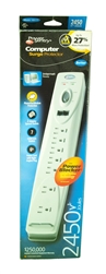 Philips Power Sentry, 100177, 7 Outlet Computer Surge Suppressor, 2450 Jouls, V3