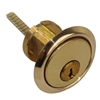 Ilco 7075SC-03 Polished Brass US3 Solid Replacement Rim Cylinder Lock For Doors 1-3/8" - 2-1/4" Thick With Schlage SC1 Keyway