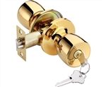 Tuff Stuff T0403AB Polished Brass US3 Tulip Entry Lockset With Adjustable Backset