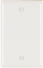 Pass & Seymour, TP13WCC30, White, 1 Gang, Blank, Nylon Wall Plate, 3/16" Taller & Wider