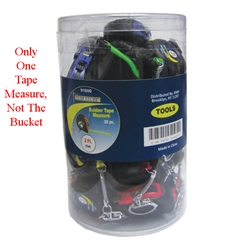 Tuff Stuff 91600 1/4" X 3' Rubber Tape Measure With Key Chain, Keychain loop so you can keep it with your keys, Tape rule extends 3 ft. so you can measure most small projects, Lightweight.