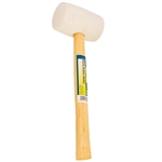 Tuff Stuff 95642 16 OZ White Rubber Mallet With Wood Handle