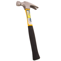 Tuff Stuff 95712 16 OZ Rip Hammer With Fiberglass Handle, Rip claws are designed to pull nails efficiently.