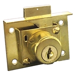 Tuff Stuff 2114 Brass Plated Keyed Cabinet And Drawer Lock