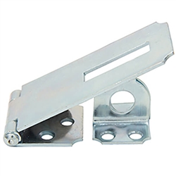 Tuff Stuff 34635 Zinc Plated 3-1/2" Safety Hasp, Safety hasps provide good security under many conditions. The Tuff Stuff 34635 to fit most situations where a fixed staple is necessary or desirable. The hasp come complete with all screws.