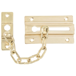 Tuff Stuff TUF52 Brass Plated Door Chain Guard Without Key