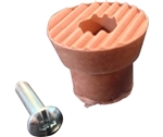 Ultra, 87005, Brown Replacement Tip for Drop Down Door Holder Stops With Screw