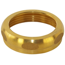 Wal-Rich 0903004 Rough Brass Finish 1-1/2" x 1-1/2" Solid Brass Slipnut