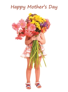 8552 MD Girl with big bouquet