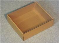Kraft Tray with Clear Inside Cover