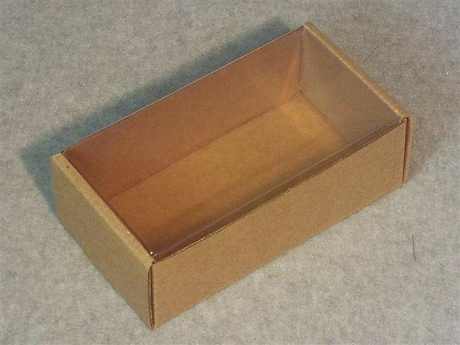 Kraft Tray with Clear Inside Cover