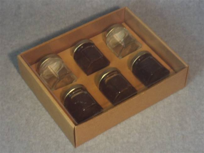 Kraft Honey Jar Box with Clear Acetate Cover