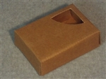 Kraft Soap Box with Corner Triangle Window