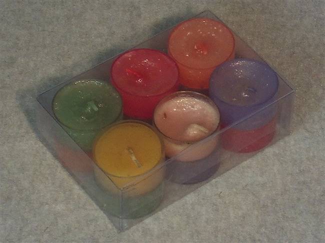 Sparkling Clear Acetate Box for 12 Tealight Candles