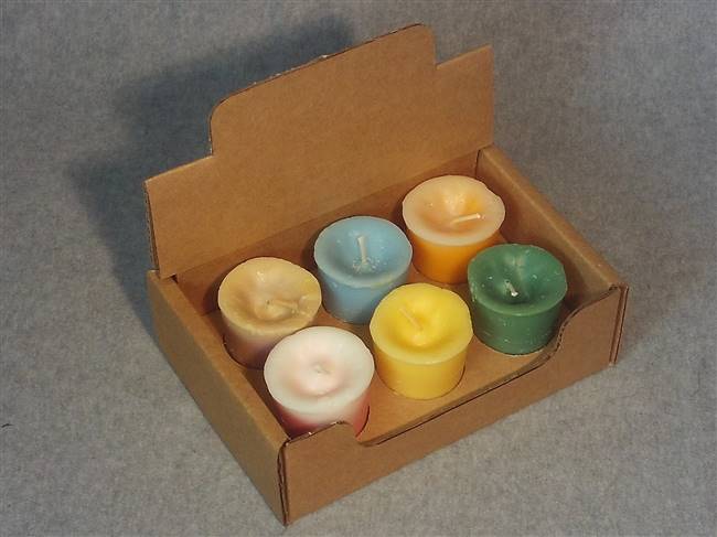 VPD6 - Votive Display Box w/ Partition Holds 6 Votives