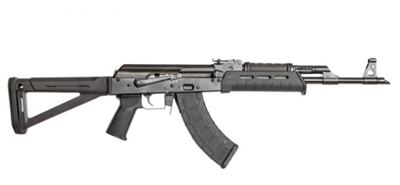 Century Arms, RAS47, Semi-automatic, 762X39, 16.5", Black, Magpul MOE, Side Scope Mount Rail, 1:10, 30Rd