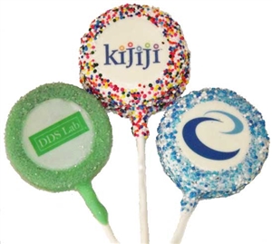 Oreo Photo cookie pops, oreo Logo Cookie Pop