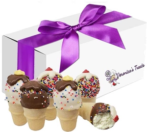 Cake Pops - Ice Cream Cone, Gift Box of 6