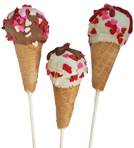Cake Pops Valentine's Ice Cream Cone, EA