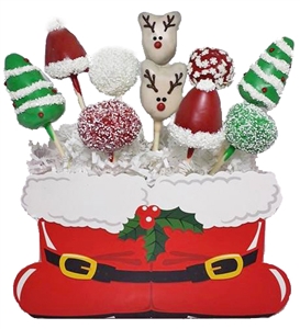 Cake Pops Santa Bouquet of 10