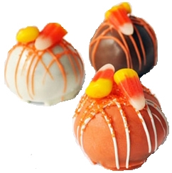 Cake Truffles Halloween Designs, one dozen