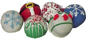 Cake Truffles Holiday Designs, Gift box of 12