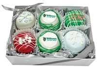 Cake Truffles Holiday Designs, Gift Box of 6