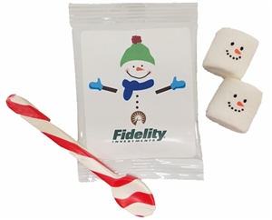 Custom Hot Chocolate Kit - Marshmallows & Peppermint Spoon