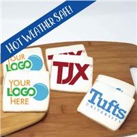 3.5" Square Photo/Logo Cookies, dozen