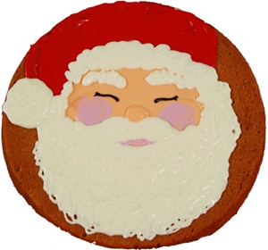 Giant Hand Dec. Santa Claus Cookie