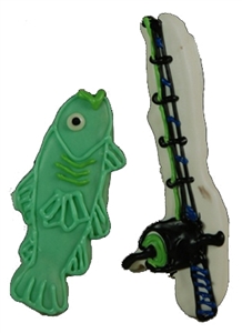 Fishing Pole & Fish Cookie Set